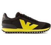 Emporio Armani Zapatillas Zapatos Hombre Negro Verde X4X583 XN647 S737