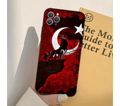 1pc Turk Wolf Turkey Flag Phone Case Silicone Soft For IPhone 16 15 14 13 12 11 Plus Pro Max Plus