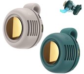 Mini ventilador eléctrico portátil, silencioso y sin aspas, pequeño ventilador de cintura recargable con clip de torbellino, ventilador corporal con velocidad ajustable y manos libres, ideal para exteriores y viajes (3 unidades)