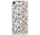 Funda original compatible con iPhone 7 o IPhone 8 o SE 2020 con un diseño de Patron Bugs Bunny