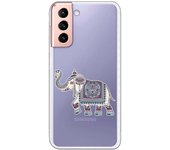 Funda compatible con Samsung Galaxy S21 - S30 (4G/5G) - Elefante mandala