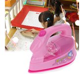 Simulation Play House Mini Home Appliances Small Safety Toys Electric Iron Electric Lighting Lights (Colour Random) For Kids
