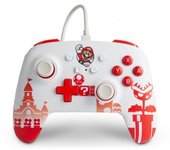PowerA Enhanced Con Cable Mando Controller para Nintendo Switch – Mario Rojo/Blanco