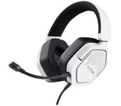 Auriculares gaming con micrófono trust gaming gxt 492w carus/ jack 3.5/ blancos