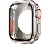Change To Ultra 360 Full Cover Case for Apple Watch 45mm 44mm Tempered Glass Screen Protector for IWatch Series 8 7 6 SE 5