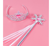 Pincess Anna Elsa Cosply Accessories Crown Magic Wand Necklace Wig Gloves Frozen Snow White Belle Cinderella Princess Role Play