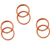 8/10mm Colorful Open Double Jump Ring DIY Jewelry Accessories Macaron Key Ring Colors Available