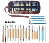 5-61Pcs Pottery Clay Sculpting Tools Pottery Carving Tool Kit With Carrying Case Bag For ceramics Supplies Polymer Sculpture Set