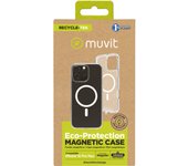 muvit for change funda recycletek Magsafe compatible con Apple iPhone 16 Pro Max transparente