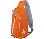 Crossbody Sling Bag Ultralightweight Water Resistance Nylon Chest Shoulder Bag with Earphone Hole Perfect Travel Companion