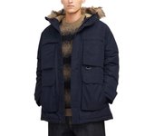 Parka Jack&Jones Star azul marino con capucha para hombre
