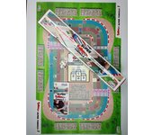 HENBEA Super Formula 1 Juego Mesa Familiar Juguetes Regalo Niños Adultos Fans Carreras F1 Deporte Estrategia Competicion Tablero Grande Lona Jardín Impermeable 85x55 cms Apto Exteriores 7-77 años