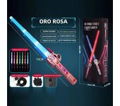 Retractable Lightsaber With Usb Charge Finger Rotating Laser Sword Flash Luminous Sound Cos FX Duels Battle Toy For Kids Adult