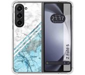 Funda Silicona para Samsung Galaxy Z Fold 5 5G diseño Mármol 02 Dibujos