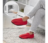 Zapatillas de Casa Calentables en Microondas InnovaGoods Rojo
