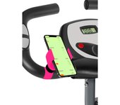 Tawis Soporte movil Bicicleta estatica Universal valido para Smartphones de hasta 7.5" de Pantalla Soporte movil para Bici Spinning sujeta movil eliptica sujeta movil Cinta Correr Fucsia