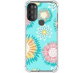 Funda Silicona Antigolpes para Motorola Moto G71 5G diseño Flores 05 Dibujos