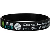 1pc/3pcs Christian bible verse philippians baseball rubber bracelet silicone wristband