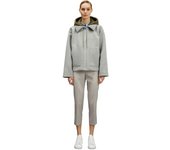 Motivi - Chaquetón de Scuba con Capucha Desmontable para Mujer