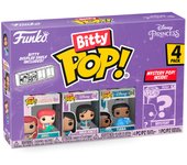 Funko Pack  4 Bitty Pop  Bittys Funko  Pop  Disney Princesas Princess  Merida Brave Bella Ariel Pocahontas Moana Aurora Bella Durmiente Mulan Blancanieves  Funko Pop