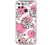 Funda Silicona Antigolpes para Realme C21Y / C25Y diseño Flores 09 Dibujos