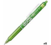 Bolígrafo Pilot Frixion Clicker Tinta borrable Verde 0,4 mm 12 Unidades