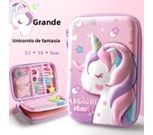 3D EVA Unicorn Cute Pencil Case Cartoon Stationery Box Girls Color Pencil Box Student Pen Case School Supplies Gifts