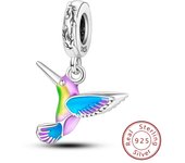 925 Sterling Silver Pink Cat Butterfly Charms Beads Star Moon Sunflower Coffee Cup Pendants Fit Bracelets DIY Jewelry