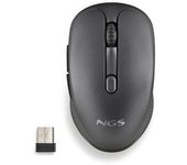 Raton Inalambrico NGS Evo Rust/ Bateria recargable/ Hasta 1600 DPI/ Negro