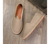 Gentleman Casual Comfort Bohemian Slip on Lazy Shoes Summer Female Mens Flat Slip on Canvas Strap Loafers Straw Espadrilles