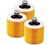 Paquete de 2 filtros de cartucho para Kärcher WD3 Premium WD2 WD3 WD3P WD3 MV2 MV3 Filter de repuesto para aspirador WD3