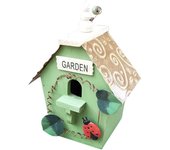 Bird Nest House For Small Parrot Canary Lovebird Parakeet Hatching Birds Hut Outdoor Garden Patio Hanging Chickadee House