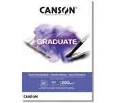 Canson Bloc Graduate A4 Papel de Alta Calidad para Artistas - Encuadernación de Espiral