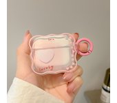 Ins Cute Cartoon Flower Wave Earphone Case for AirPods 1 2 Pro Headset Charging Box Protect Cover for Air pods 3 2021 Keyring