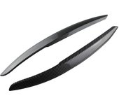 2Pcs/set Carbon Fiber Car Headlight Lamp Eyebrow Eyelid Trim Cover for Volkswagen VW Polo Mk5 6R 6C 2011 - 2015 Acc