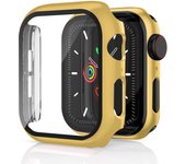 Cover for apple watch case 44mm 40mm 38mm 42mm iwatch case screen protector bumper Tempered Glass apple watch series 6 se 5 4 3