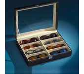 High-end PU Leather Glasses Case Large-capacity Sunglasses Men Sunglasses Women Myopia Glasses Case Jewelry Display Box