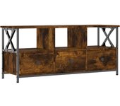 vidaXL Mueble de TV hierro madera contrachapada 102x33x45 cm, Mueble de Salon, Mueble TV, Mueble TV salon, Mesa de TV, Mueble tele
