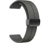 20mm 22mm Magnetic D Type Clasp Silicone Watch Band for Samsung Galaxy Watch