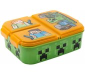 SANDWICHERA MULTIPLE CON 3 COMPARTIMENTOS MINECRAFT DE STOR