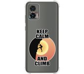 Funda Silicona Antigolpes para Motorola Edge 30 Neo 5G diseño Hombre Escalada Dibujos