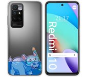 Funda Silicona Transparente para Xiaomi Redmi 10 (2021/2022) diseño Hipo Dibujos