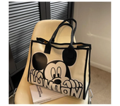 New Disney  Mickey Canvas Bag Women's Versatile Casual Shoulder Bag Commuter Handbag Large Capacity Multifunctional Mommy Bag