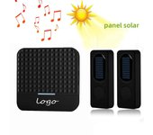 Solar Powered Waterproof Wireless DoorBell EU US UK Plug Smart Door Bell Chime 1 Button 1 Receiver