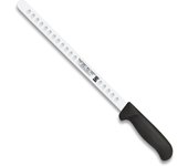 Martínez Y Gascón - Cuchillo Jamonero-Salmonero Alveolado 30cm Mango pp Fibra Negro - Serie Atenas