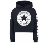 Sudadera Converse YG Patch Cropped Hoodie Negro