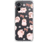 Funda Silicona Antigolpes para Oppo A76 / A96 diseño Cerdos Dibujos