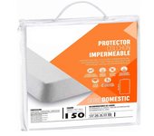 STARLEY-Protector Colchon Impermeable Rizo Funda De Colchón Impermeable Cubierta De Cama Lavable Gruesa Impermeable Doméstico Prt Durabilidad Y Resistencia Blanco 3 Tamaños 90/135/150Cm