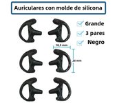 Silicone Earmold Earbud for Universal Walkie Talkie Radio Air Acoustic Coil Tube Earpiece Headphone Suitable Headset accessories