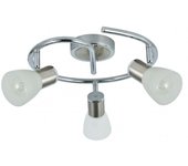 Fabrilamp - Plafon Cholo 3xe14 Cromo/niquel 16x34x34 Cm